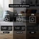 thumbnail image 4 of Digital Alarm Clock, with Wooden Electronic LED Time Display, 3 Alarm Settings, Humidity & Temperatu, 4 of 5