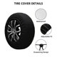 thumbnail image 2 of Fotbe Gold Mandala Funda de Llanta de Repuesto con Estampado, Engrosada, Ajuste Universal para Jeep, Remolque, RV, SUV, Camión-16 inch, 2 of 6