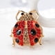 thumbnail image 3 of Broche creativo con forma de mariquita y diamantes de imitación para mujer, para vestido, collar, joyería, ramilletes, bufanda, clip, color rojo, 3 of 4