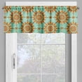 thumbnail image 2 of Ambesonne Abstract Valance Pack of 2, Eastern Victorian Form, 54"X12", Mint Orange, 2 of 5