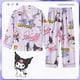 thumbnail image 3 of Pijama de Anime Sanrio Cinnamoroll Kuromi My Melody para niños, cárdigan informal de manga larga con cuello vuelto, ropa de dormir para niñas, primavera y verano, 3 of 4
