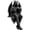 A, variant on Gothic Dark Fantasy Figure, 4 inch Mini Shadow Reading Statue Bookshelf Statue, Mystery Reading Figurines Sitting Sculpture, Dark Shelf Decor Gift for Fantasy Readers (A)