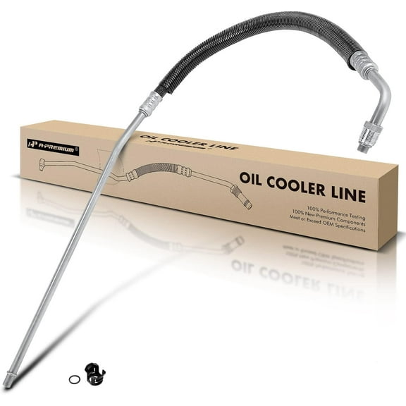 A-Premium Engine Oil Cooler Line Hose Assembly Compatible with GMC Yukon 1992-1993 C1500 C2500 Suburban C3500 C3500HD Chevrolet C1500 Suburban 5.0L 5.7L