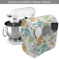 thumbnail image 2 of Autumn Stand Mixer Cover, Fall Season Common Hops Leaves Acorn Cones Humulus Lupulus Branches, Kitchen Appliance Organizer Bag Cover with Pockets, 5 Quarts, Turquoise and Pale Orange, by Ambesonne, 2 of 4