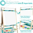 thumbnail image 7 of JOYOOSS Kids Double-Sided Wooden Art Easel with 98+ Accessories, 7 of 7