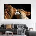 thumbnail image 3 of Pósteres de animales de leopardo y león de gran tamaño, elefante africano, tigre, cuadro de pared, pintura en lienzo de una pieza, decoración del hogar sin marco, 3 of 5