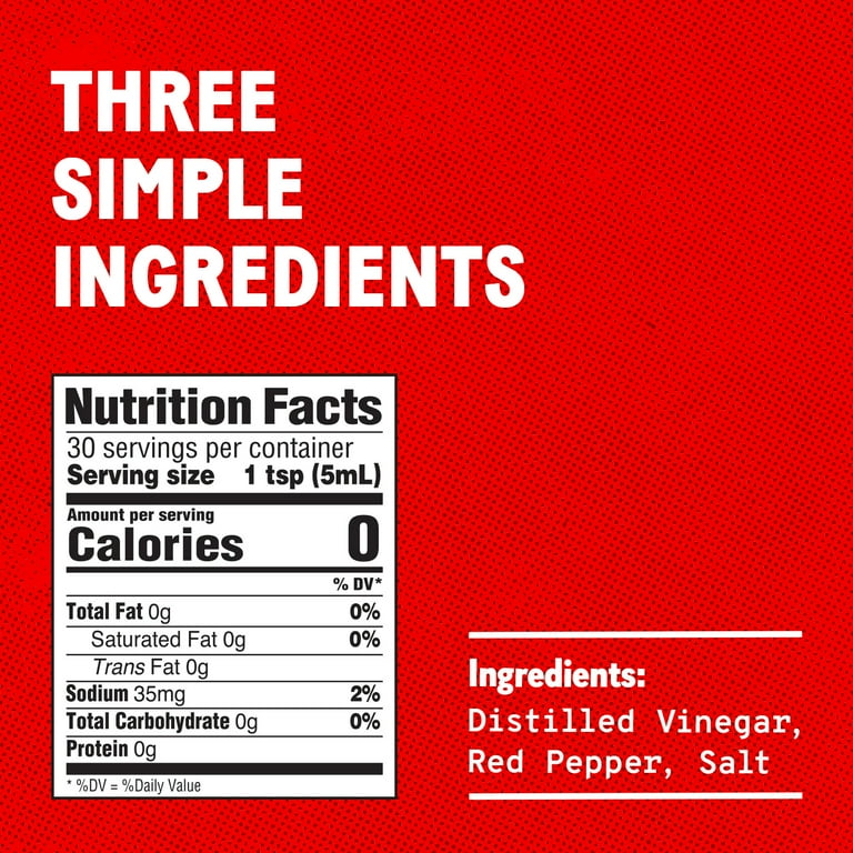 Tabasco Original Red Pepper Sauce, 5 oz, Gluten Free, Glass Hot