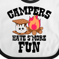 thumbnail image 4 of Inktastic Campers Have Smore Fun Boys or Girls Baby Bib, 4 of 4