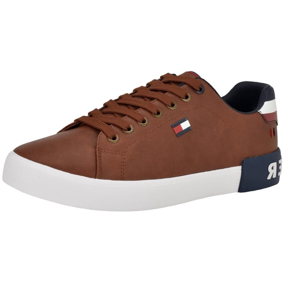 Zapatilla Tommy Hilfiger Rezz para hombre, color coñac, talla 12, EE. UU.