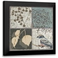 thumbnail image 1 of Phillips, Anita 20x20 Black Modern Framed Museum Art Print Titled - Bird 4 Patch IV, 1 of 5