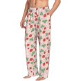 thumbnail image 6 of Salouo Strawberry And Flowers Print Pajama Pants for Men, Lounge Pants Elastic Waistband Casual Men's sleepwear Loungewear Sleep Pajama Pant -XX-Large, 6 of 7