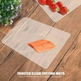 thumbnail image 6 of Clear Flexible Plastic Cutting Board Mats Set, Frosted Kitchen 17.5 x 12 Inches, Set of 7, 6 of 7