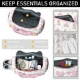 thumbnail image 4 of Women Men Gym Bag,Princess Castle Pattern Small Duffle Bag Spend the Night Bags for Women with Shoes Compartment Washbag,Detachable Shoulder Strap,19.7x8.3x11 Inches, 4 of 5