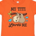 thumbnail image 4 of Inktastic My Titi Loves Me with Sloth and Hearts Boys or Girls Toddler T-Shirt, 4 of 5