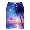 thumbnail image 5 of Purcolt Mens Swim Trunks with Compression Liner, Quick Dry Drawstring Stretch 2 in 1 Board Swimming Shorts Summer Casual Vacation Bathing Suits with Pockets, 5 of 7