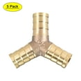 thumbnail image 1 of Conector de espiga en Y de latón de 10mm o 3/8" ID Uxcell, 5 piezas, 12mm, 1 of 5