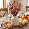 thumbnail image 6 of Miwamany Flexible Artificial Fall Berry Stem Picks, Bendable Wire Faux Berry Branch Ornament for Vase Centerpiece Wreath Mantel Thanksgiving Halloween Farmhouse Home Decor, 6 of 6