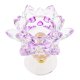 thumbnail image 3 of Artesanía de Cristal Budista, Portavelas de Té de Loto, candeliere, Decoración para hogar Púrpura A Soledad Titular de vela de cristal de cristal, 3 of 8