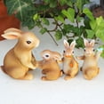thumbnail image 4 of SLYNSHome 3Pcs Bunny Figurines Yard Decorations Outdoor,Garden Rabbit Statue Easter Rabbit Figurines Fairy Garden Accessories Micro Landscape Crafts Decor, 4 of 8