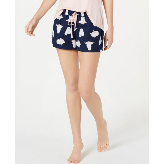 Jenni Women's Sleep Shorts Princess Kitty, Navy, Small