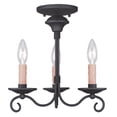 thumbnail image 2 of Livex Heritage 4473-04 3-Light Mini Chandelier, 2 of 2