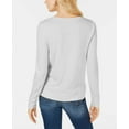 thumbnail image 3 of I.N.C Womens Pleated Sweatshirt, Grey, Plus Size, 2X, 3 of 6