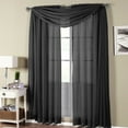 thumbnail image 4 of Luxury Abri Rod Pocket Crushed Sheer Curtain Panel (Single), 4 of 4