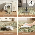 thumbnail image 2 of Washable Area Rug for Living Room, Curtilage 8'x10' Floral Vintage Green Indoor Rug, Low Pile & Stain Resistant Carpet for Bedroom, Office, 2 of 9