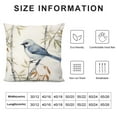 thumbnail image 5 of Chilfamy Fall Decor Birds on the Branches Pillow Covers for Couch Sofa Indoor Outdoor Short Plush Pillowcase 1PC 12x12in, 5 of 5