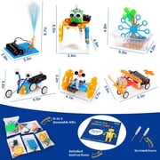 STEM Science Kits for Kids 6-8, Educational Toys for Kids 4-6-8, Kids Stem Robot Toys Electronic Science Experiments Engineering Building Kit Birthday Gifts, Toys 6 7 8 9 10 11 12 Year Old Boys Girls