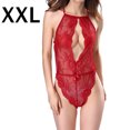 thumbnail image 1 of Camisón de encaje para mujer Body sexy Lencería Ropa interior Ropa de dormir, rojo vino, XXL Inevent XX000075-29, 1 of 7
