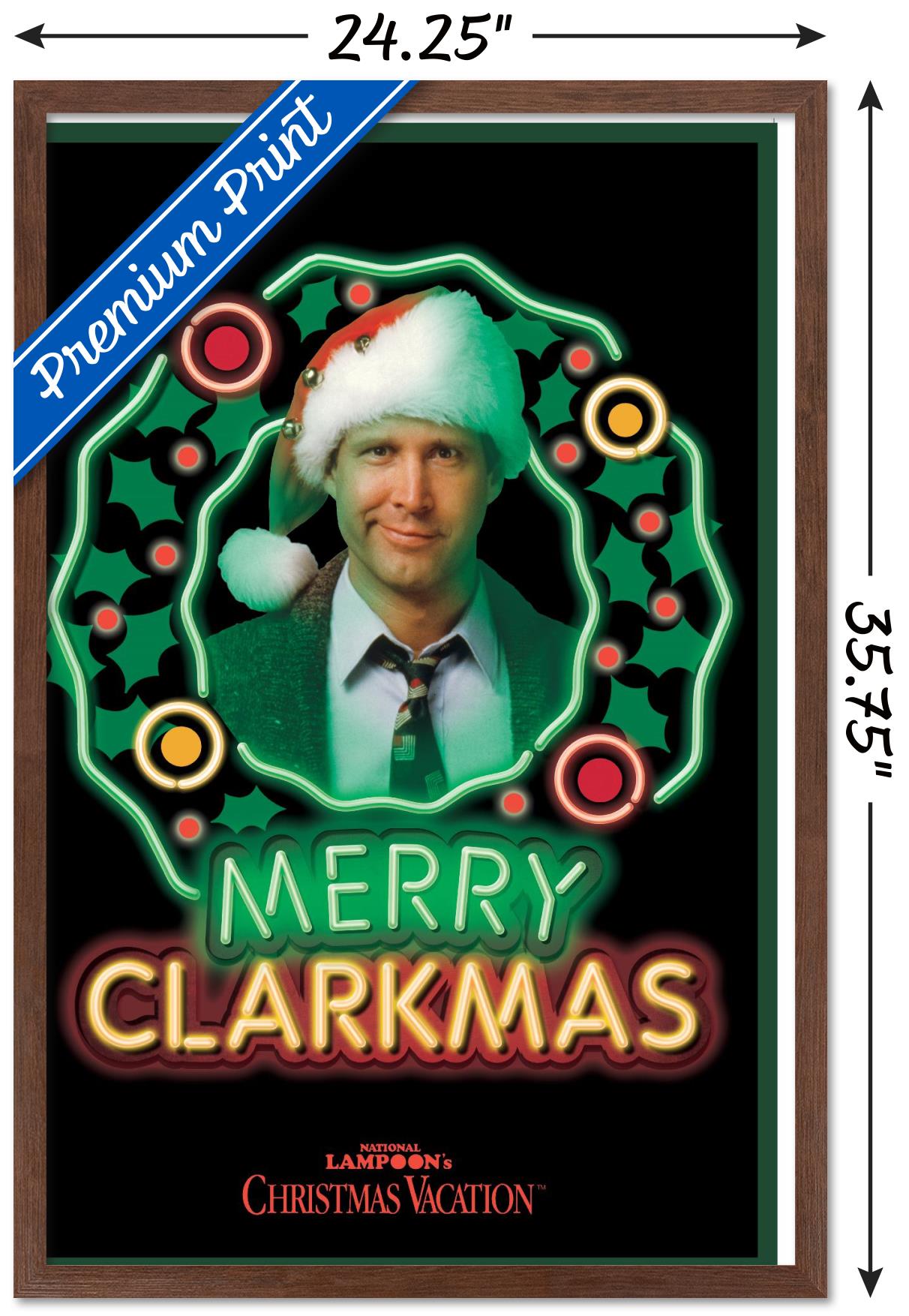 National Lampoon's Christmas Vacation - Clark Wall Poster, 22.375" x 34", Framed