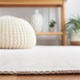 thumbnail image 4 of SAFAVIEH Martha Stewart Delores Geometric Cotton Area Rug, Pink/Ivory, 3' x 5', 4 of 11