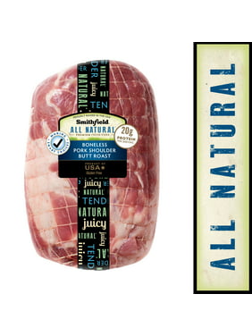 Smithfield All Natural Boneless Pork Shoulder Butt Roast, 2.4 - 4.4 lb