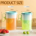 SWSUSN Plastic Water Pitcher With Flip Top Spout Lid Clear Slim Water