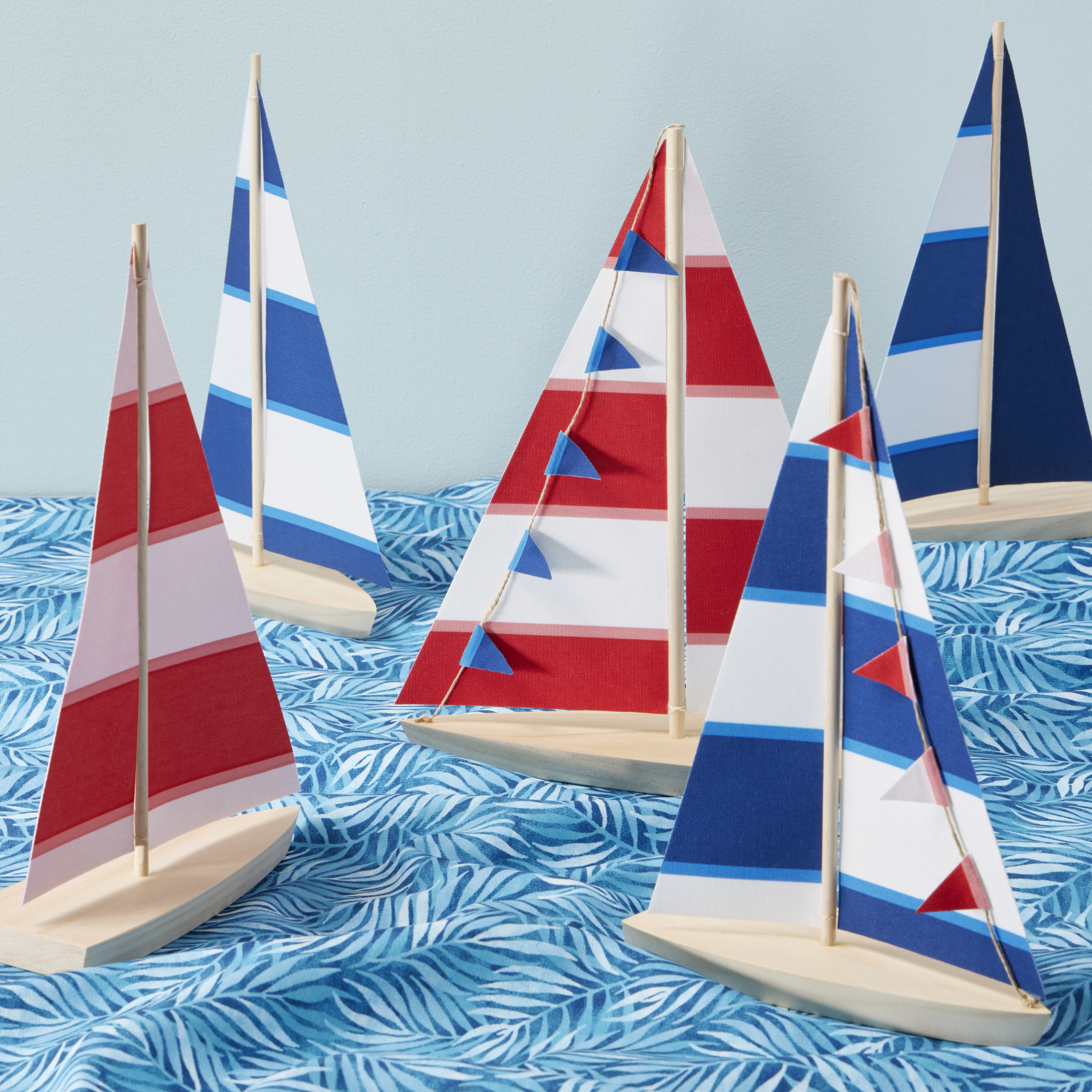 Waverly Inspirations, Home Decor, 100% Polyester, Water/Stain Resistant, Indoor/Outdoor Fabric - Print Width 54 Inch, Boca Stripe, Nautical Blue, Cut by Yard