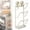 White 16.54x2.96x6.3in, variant on WUXIAB Pot Lid Holder,304 Stainless Steel Pot Lid Holder With Drip Tray,Multifunctional Spoon & Spatula Rest Rack,Anti-Rust Organizer,Countertop & Stovetop Cooking Accessories Kitchen Organizer Stand