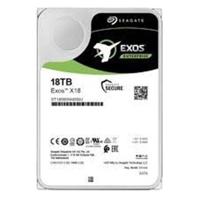 Seagate ST18000NM000J 3.5 in. Hard Drive for Exos X18 18Tb SATA-6Gbps 7200Rpm