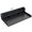 Black + MDF + MDF, variant on Laundry Room Countertop with Non-slip Pads, 54 x 27.5 Double Layer Washer Dryer Topper for Folding and Organizing, MDF Wood Shelf with Edge, Black
