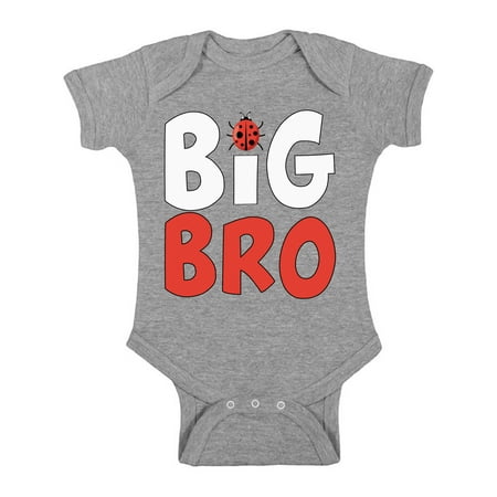 

Awkward Styles Bodysuit Short Sleeve Ladybug Baby Items for Boys Big Brother Outfit Ladybug Clothing Pregnancy Announcement Romper for Newborn Baby Big Bro One Piece Ladybug Clothes Collection