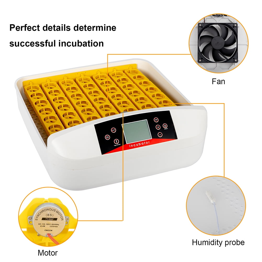 Veryke Digital Clear Egg Incubator 56 Eggs Poultry Hatcher for Chickens Ducks Goose Birds Veryke Digital Clear Egg Incubator 56 Eggs Poultry Hatcher for Chickens Ducks Goose Birds