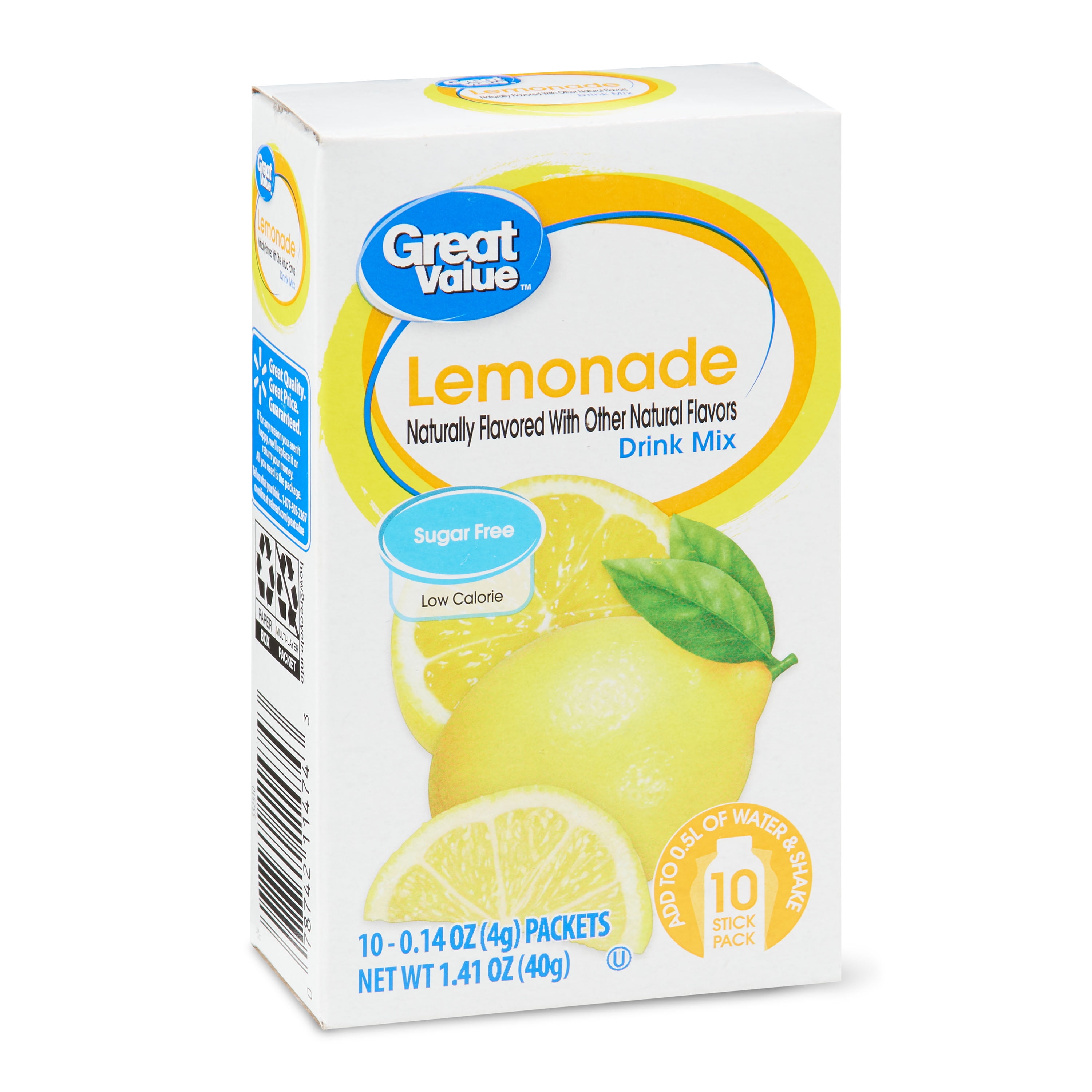 Great Value Sugar Free Lemonade Drink Mix 0 14 Oz 10 Count BrickSeek great-value-sugar-free-lemonade-drink-mix-0-14-oz-10-count-brickseek