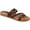 Brown, variant on Womens Colette Slide Flat Sandals, Widths Available