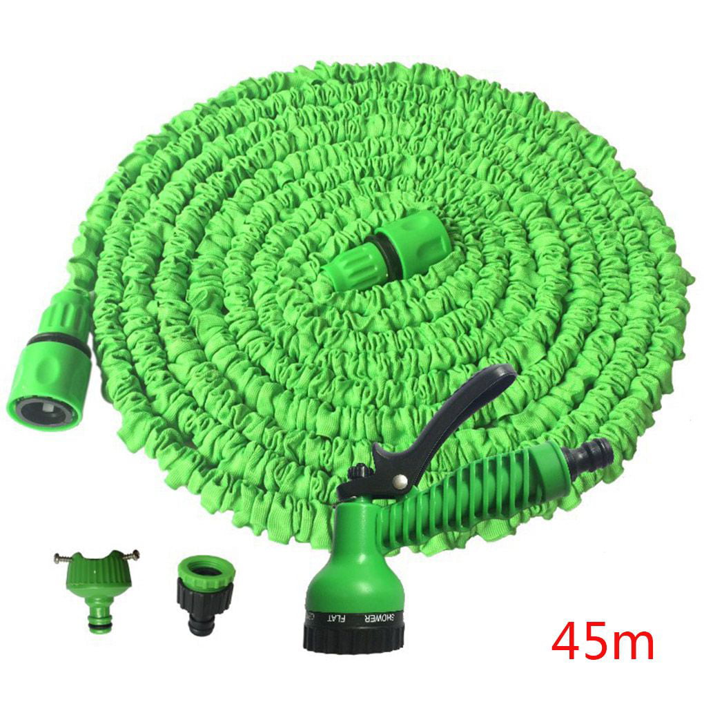 25/50/100FT Garden Hose Expandable Flexible Plastic Hoses Water Pipe w/ Sprayer 