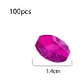 thumbnail image 2 of Cuentas octagonales de cristal de 14 mm, atrapasueños de cortina de cristal, piezas de guirnalda de cristal, paquete de 100, 2 of 5