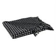 thumbnail image 4 of Fennco Styles Sevan Collection Contemporary Cross Stitch Fringed 100% Cotton 50 x 60 Inch Throw – Black Throw Blanket for Couch, Bedroom and Living Room Décor, 4 of 5
