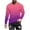 Pink, variant on Dagegui Long Sleeve T-Shirts for Men Gradient Color Tie Dye Shirt Big and Tall Loose Fit Casual Pullover Shirts Fall Basic Crewneck Tees Tops Blue M