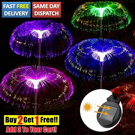 

Solar Garden Lights Outdoor Waterproof 7 Color Changing LED Lights Pathway Yard
