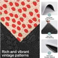 thumbnail image 3 of Strawberry Plants Fruit Heart Kitchen Rugs Sets Of 3,Kitchen Runner Rugs Non Skid Washable,Decorative Kitchen Floor Mats for Kitchen,Sink,Laundry,17"x30"+ 17"x47" + 17"x59", 3 of 6