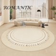 thumbnail image 1 of Cream Style Carpets for Living Room Light Luxury Bedroom Decor Plush Carpet Fluffy Soft Bedside Rug Home Thicken Round Floor Mat My Lux Decor Round, 1 of 14